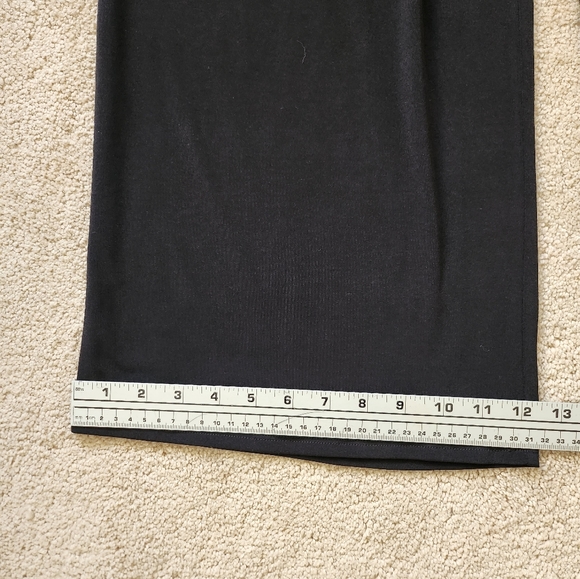 NWT EXPRESS WIDE LEG MID RISE BLACK SOFT POLYESTER BLEND PANTS WOMENS SIZE XL - Picture 5 of 9